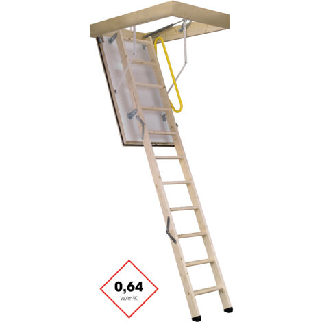 Minka Bodentreppe Polar 60 mit U-Wert 0,64 W/m2K bis 280cm Raumhöhe 140x70cm Deckenöffnung