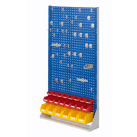Kappes ®RasterPlan Stellwände einseitig Größe 5 - 4x Lochplatten 1x Schlitzplatte 1x Zubehörsortiment 62-teilig Enzianblau RAL 5010