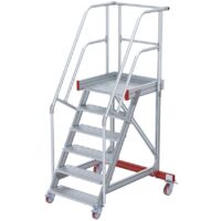 Euroline 513 Wartungsbühne 60° 1000mm Stufenbreite 6 Stufen Alu gerieft
