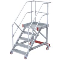 Euroline 513 Wartungsbühne 45° 1000mm Stufenbreite 5 Stufen Alu gerieft