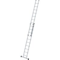 Günzburger Steigtechnik Sprossen-Schiebeleiter 2tlg. mit Standard-Traverse 2 x 10 Sprossen - 020810