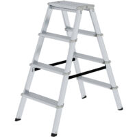 Günzburger Steigtechnik ML Stufen-Stehleiter beidseitig begehbar 2x4 Stufen - 011234