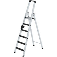 Günzburger Steigtechnik Stufen-Stehleiter einseitig begehbar mit clip-step R13 6 Stufen - 041626