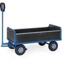 Fetra Handwagen mit 4 Wänden, 1200x650 mm Ladefläche, 500kg Tragkraft