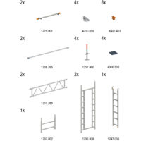 Layher Uni Standard Erweiterung Treppen-Kit Typ2 mit 2 Durchgängen