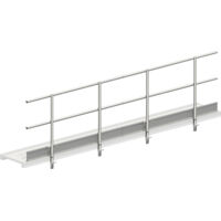 Layher Seitenschutz für Alu-Steg 600 4,12m Länge