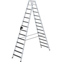 MUNK Stehleiter beidseitig begehbar mit clip-step R13 2x14 Stufen
