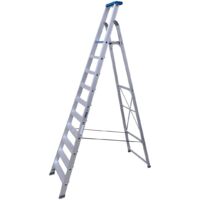 ASC Stufenstehleiter BT-10 einseitig 10 Stufen mit 4,52m Arbeitshöhe
