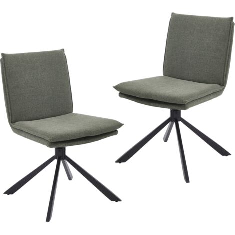 Sillas de Comedor 2Pcs en Chenilla Moderno Simple Sillas de Cocina para la Recepción de la Sala de Estar, Gris, Chairus (1/5)