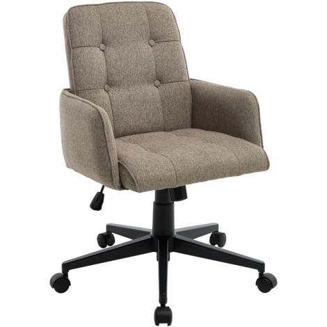 Wahson Sillas de oficina de lino, Las sillas de oficina modernas pueden girar, Silla de oficina regulable en altura adecuada para oficinas/estudios, Verde