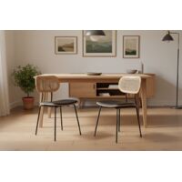Biscottini Sedia in legno 44x46x88 cm - Sedie da pranzo - Sedia impilabile - Sedie da ristorante - Sedie cucina in rattan - Sedia Thonet vintage