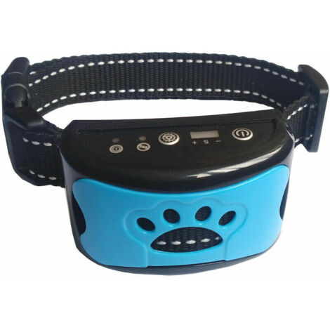 Wiederaufladbares Anti-Bell-Halsband für Hunde, Anti-Bell-Gerät für kleine, mittelgroße und große Hunde, Anti-Bell-Halsband für Hunde, (blau)