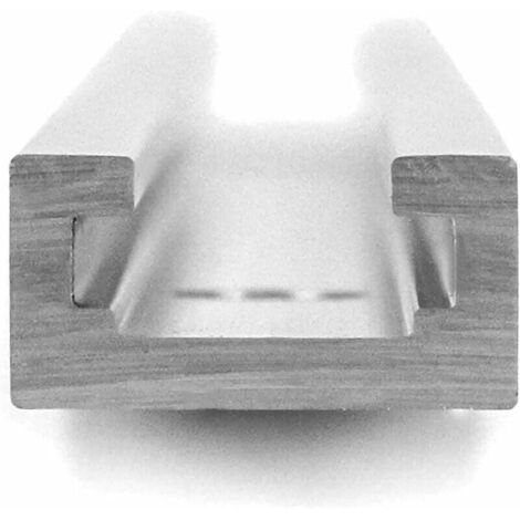 Riel En T De Aluminio - Perfil C 19x9,5 Mm | Longitud 800/1000/1220 Mm | Guía Para Inglete, Mesa De Router, Carpintería | Anodizado Resistente