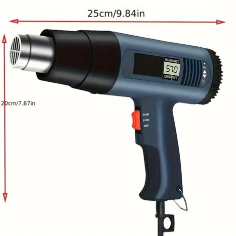 GJ-803 Heißluftpistole 220V - Einstellbare Tempera Produktbild-Vorschau 6