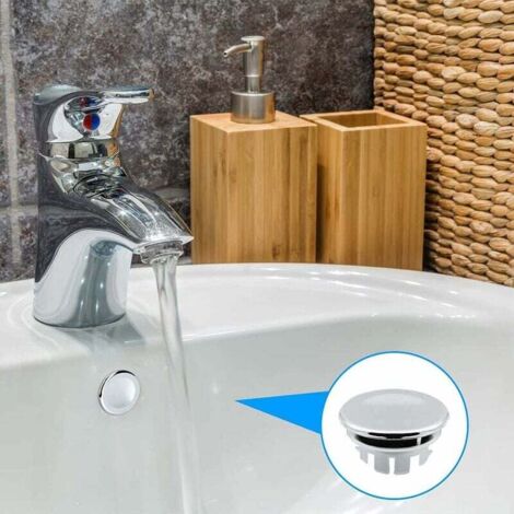 4 Stück Überlaufabdeckungen Für Waschbecken – Silberfarben, ABS-Kunststoff, Lochdurchmesser 22–24 Mm