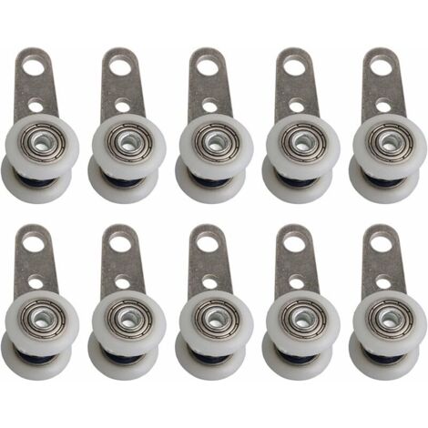 Set mit 10 Rollen für Erkerfenster oder Schiebetüren – Metall und Kunststoff – 4,5 x 1,9 cm, Dolaso (1/5)