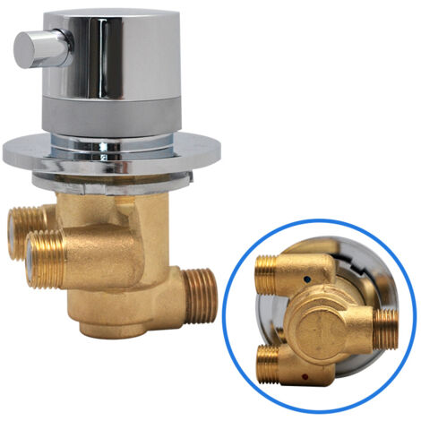 CashMuch Messing Winkelventil - Heiß/Kaltwasser Absperrventil 1/2"