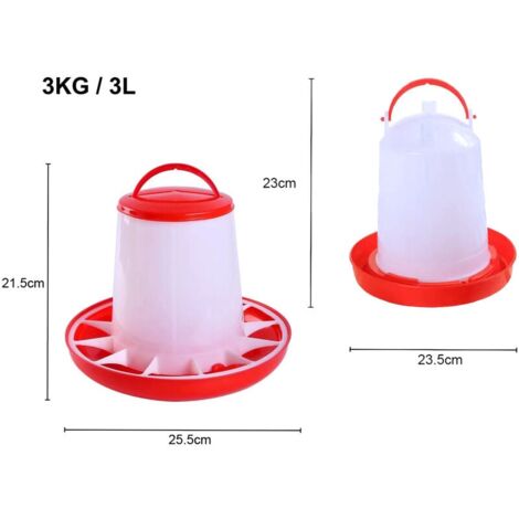 PROREGAL® Vogeltränke Wasserspender, Trinkbrunnen 11 Lit, Geflügel PROREGAL® Vogeltränke Wasserspender, Trinkbrunnen 11 Lit, Geflügel