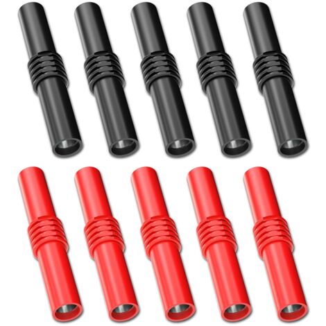 4 mm isolierter Bananenstecker-Kupplungsadapter (Buchse auf Buchse) für elektrische 4-mm-Bananenverlängerungstests (1/5)