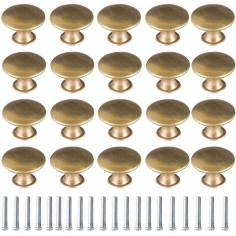 5 Stück Türknäufe Aus Massivholz - Runde Schrankgriffe Für Möbel & Schubladen