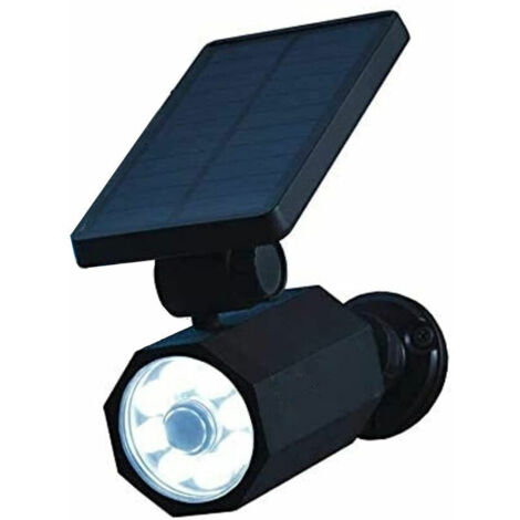 Bionic Spotlight Deluxe LED-Solarleuchten, solarbetriebener Strahler mit Bewegungssensor, 25 Fuß, wasserdicht, frostbeständig, für den Außenbereich, Hofbeleuchtung (schwarz), Einheitsgröße (1/5)