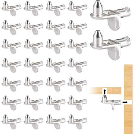 Regalhalterung, 30 Stück Regalklammern, 5 mm L-förmige Halterung für Schränke, Möbel, Regalhalterungen (1/5)