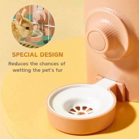 Jiawu Automatischer Futter- & Wasserspender Für Kleintiere – Hängendes Design, 35 Unzen Fassungsvermögen, Für Hasen, Meerschweinchen & Mehr