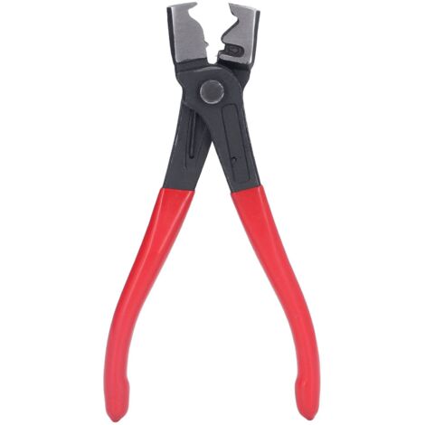 18 cm / 7,09 Zoll Clic R Typ Schlauchschellenzange, Kragenzange aus Kohlenstoffstahl, Autoklemmzange mit 10 cm / 3,94 Zoll griff, für die Kfz-Wartung (1/5)