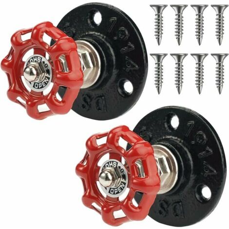 2er-Pack Wandgarderobe, industrielles Eisenrohr, Retro-Wandhaken zum multifunktionalen Aufhängen, für Bademantel, Handtuch, Tasche, Regenschirm, Hut, antike Heimdekoration (1/4)