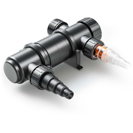 SunSun CUV-111 Teichklärer 1700 l/h / 11 W UVC, Vorklärgerät für Teichfilter & Teichpumpe, Wasserklärer mit UV-Lampe, Lichtfilter zur Algenbekämpfung (1/8)