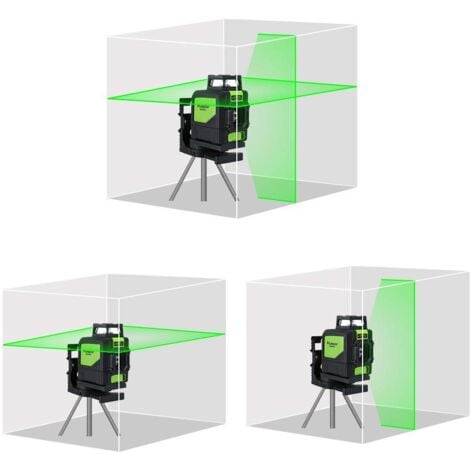 Huepar Cross Laser Self-leveling 360-Degree Coverage Horizontal and Vertical Line with 2 Pluse Modes 901CG