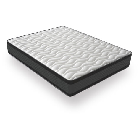 Matelas mousse 90x190 cm – Ferme – Réversible hiver/été – Tissu stretch jacquard et 3D – Hauteur 20 cm pour confort optimal – Dagostino Home