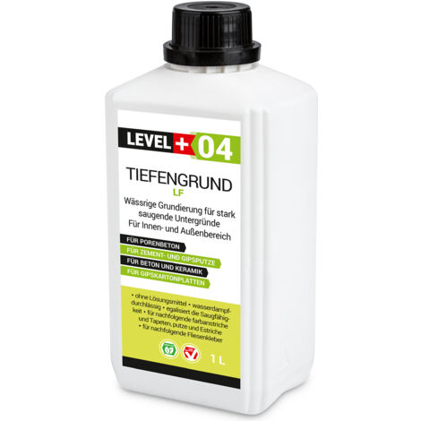 LEVEL+ Universal Grundierung Acryl Tiefgrund Haftgrund L+04 - 1L