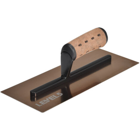 LEVEL5 Glätt- Gipserkelle 12" Ledergriff 120x360x0,7mm 4-961 (1/3)