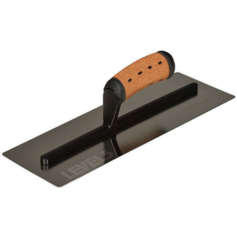 LEVEL5 Glättkelle 14" Ledergriff 0,5mm gebogene Klinge 4-989