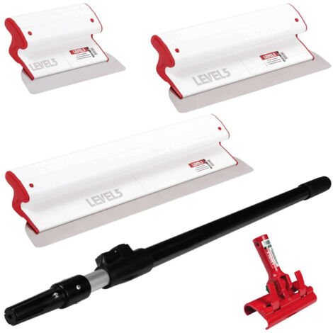 LEVEL5 Ultra Leicht Flächenspachtel Profi Set Handgriff 5-440C