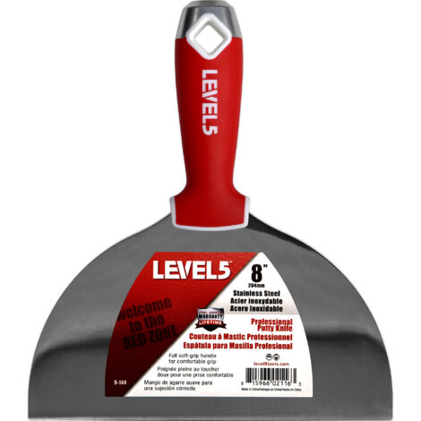 LEVEL5 Spachtel aus Edelstahl 8"/204mm weicher Griff 5-144