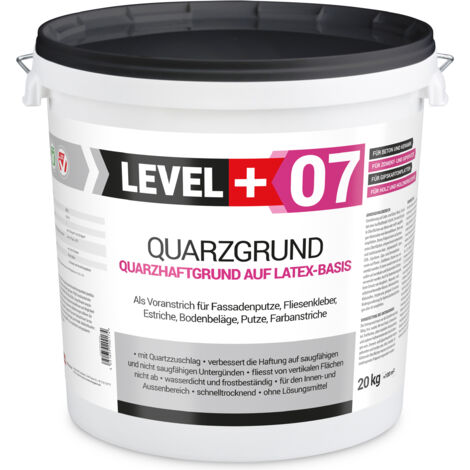 LEVEL+ Quarzgrund Grundierung Putzhaftgrund Holz OSB L+07 - 20KG
