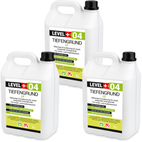 LEVEL+ Universal Grundierung Acryl Tiefgrund Haftgrund L+04 - 15L