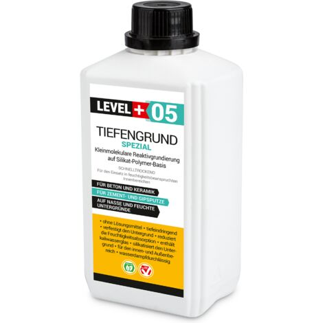 LEVEL+ Tiefengrund Spezial mit Kaliwasserglas Silikat L+05 - 1L