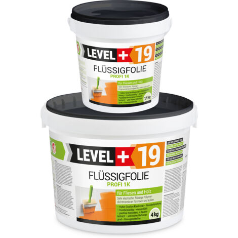 LEVEL+ Flüssigfolie Dichtfolie Abdichtung Holz L+19 - 7KG