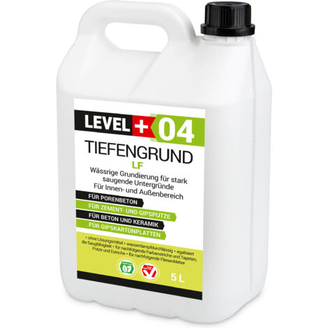 LEVEL+ Universal Grundierung Acryl Tiefgrund Haftgrund L+04 - 5L