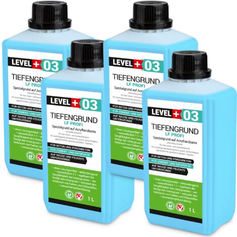 LEVEL+ Tiefengrund LF  Gipsputz Grundierung Innen Außen L+03 - 4L