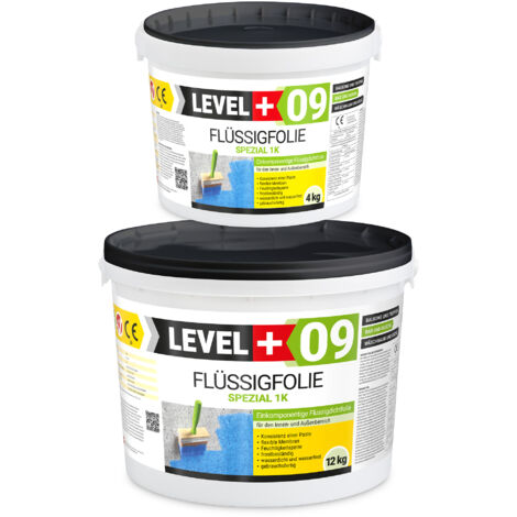 LEVEL+ Flüssigfolie Abdichtung Dichtfolie Flexibel L+09 - 16KG