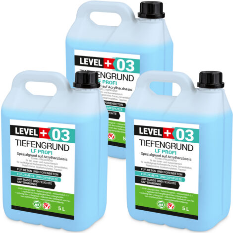 LEVEL+ Tiefengrund LF Gipsputz Grundierung Innen Außen L+03 - 15L
