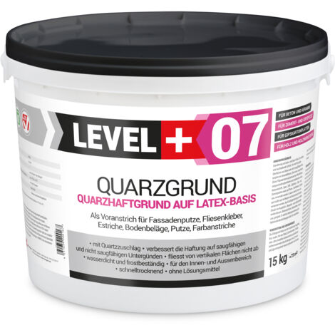 LEVEL+ Quarzgrund Grundierung Putzhaftgrund Holz OSB L+07 - 15KG