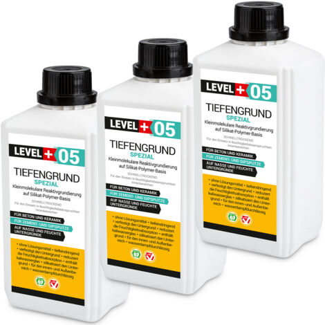 LEVEL+ Tiefengrund Spezial mit Kaliwasserglas Silikat L+05 - 3L