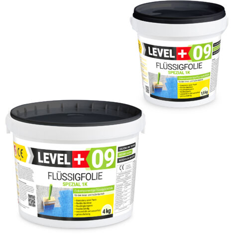 LEVEL+ Flüssigfolie Abdichtung Dichtfolie Flexibel L+09 - 5,5KG
