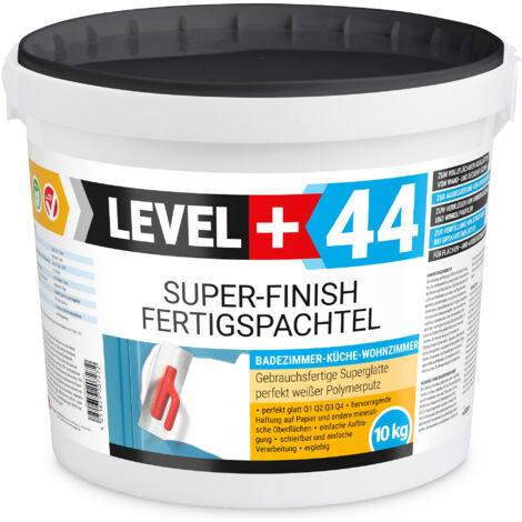 LEVEL+ Fertigspachtel Spachtelmasse Finish Masse Q4 L+44 - 10KG