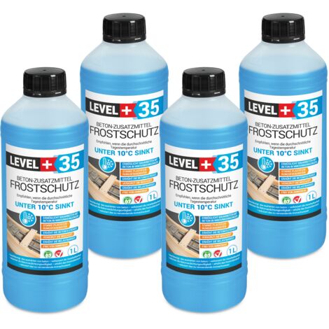 LEVEL+ Plastifizierer Beton-Zusatzmittel Frostschutz Betonzusatz L+35 - 4L
